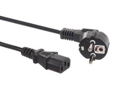 Kabel zasilający Maclean, 3 pin, IEC C13, wtyk EU, 1.5m, MCTV-691