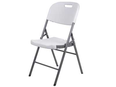 Składane krzesło cateringowe/ogrodowe/bankietowe/weselne GreenBlue, max. 250kg, białe, mocne, 88x50x45cm, GB375