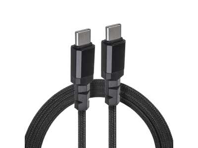 Kabel 2 x USB-C 100W Maclean, wspierający PD, przesył danych do 10Gbps, 5A, czarny, dł. 1m, MCE491