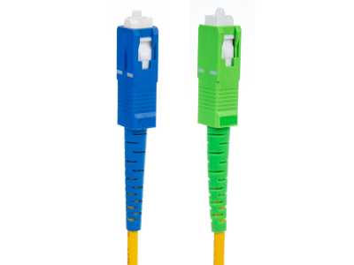 Patchcord światłowód kabel Maclean, SC/APC-SC/UPC SM 9/125 LSZH, jednomodowy, długość 3m, simplex, G657A2, MCTV-402