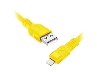 Kabel USB-A - Lightning eXc WHIPPY Pro, 0.9M, 29W, szybkie ładowanie, kolor mix neonowy