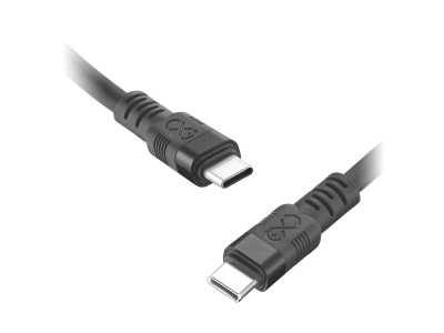 Kabel USB-C - USB-C eXc WHIPPY Pro, 0.9M, 100W, szybkie ładowanie, kolor mix pastelowy