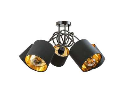 VIGO lampa wisząca, moc max. 5x60W, E27, czarna