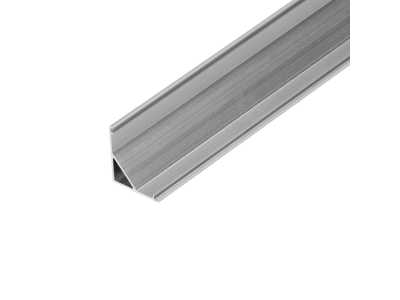 Profil aluminiowy do taśm LED, 2000 x 15,8 x 15,8 mm, kątowy, srebrny