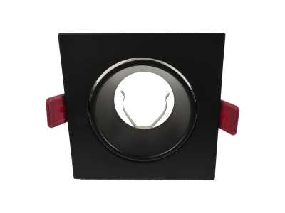 FONDI SC ramka dekoracyjna oprawy punktowej, MR16/GU10 max. 50W, kwadrat, stała, aluminiowa, czarna