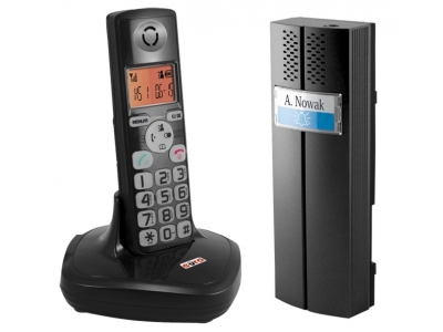 TELEDOMOFON &quot;EURA&quot; CL-3622B - bezprzewodowy, jednorodzinny, czarny
