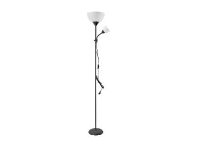 Lampa stojąca podłogowa URLAR, 175 cm, E27 max 40W, E14 max 25W, czarna
