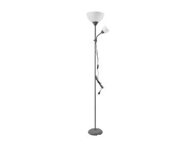 Lampa stojąca podłogowa URLAR, 175 cm, E27 max 40W, E14 max 25W, szara