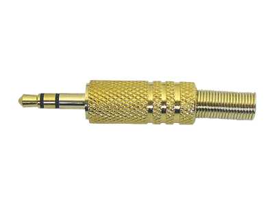 Wtyk Jack 3.5mm STEREO Gold.