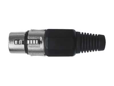 Gniazdo Mikrofonowe 3P na kabel czarne