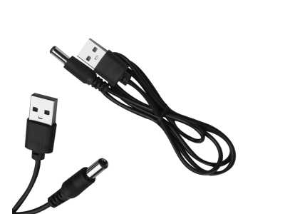 Kabel USB A-wtyk DC 2.5/5.5 długość 0,7m