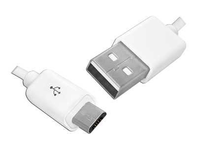 PS Kabel USB -microUSB, 1m, biały.