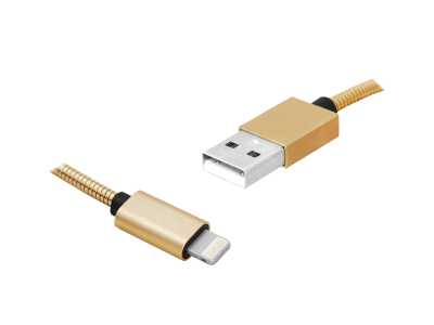 PS Kabel USB-Iphone 1m, złoty.