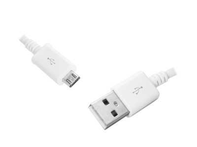 PS Kabel USB - microUSB, 3m, biały.