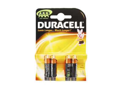 Bateria alkaliczna Duracell LR03 na blistrze.