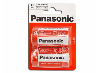 Bateria Panasonic R20 na blistrze.