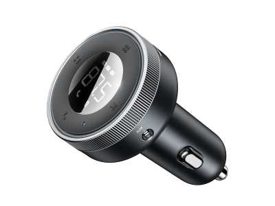 Baseus transmiter FM Enjoy Bluetooth MP3 ładowarka samochodowa czarna