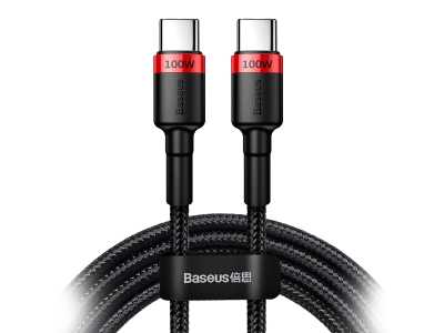 Baseus kabel Cafule PD USB-C - USB-C 2,0 m 5A czerwono-czarny 100W