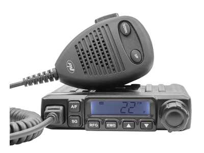 Radio CB MINI HP6500 Escort 12V ASQ,RF GAIN