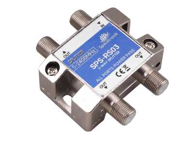 Rozgałęźnik splitter 1/3 5-2400 MHz Spacetronik SPS-R03.