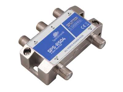 Rozgałęźnik splitter 1/4 5-2400 MHz Spacetronik SPS-R04.