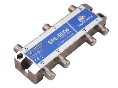 Rozgałęźnik splitter 1/6 5-2400 MHz Spacetronik SPS-R06.