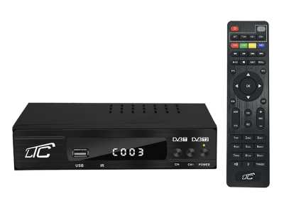 PS Tuner DVB-T-2  LTC TV naziemnej DVB505  z pilotem programowalnym H.265