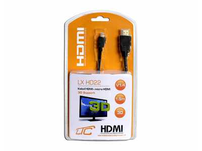 PS Kabel HDMI-MicroHDMI v1.4  1.5m Cu HQ.
