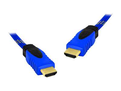 Kabel HDMI-HDMI 10m niebieski v1.4.