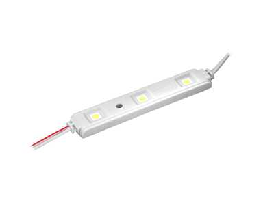 PS Moduł LED-5050 3 diody, światło zimne białe, wodoodporny.