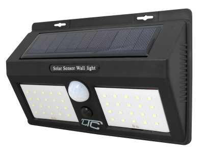 LTC Lampa solarna LED 8 W, 40 x SMD, 2400 lm, Li-Ion, czujnik PIR, ABS.
