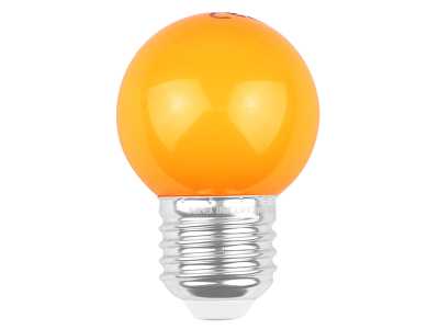 Zestaw żarówek LED E27/G45/2 W, girlanda świetlna ogrodowa, pomarańczowa, 5szt.
