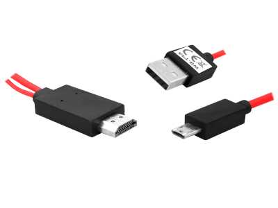 Adapter MHL-HDMI MICRO USB/USB HDMI for GALAXY S3, S4, S5, NOTE2, NOTE3, NOTE4, Xcover.