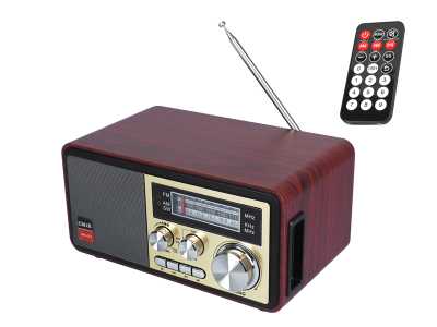 Radio przenośne RETRO MK-623 bluetooth,USB, TF,AUX ,wbudowany akumulator,złote
