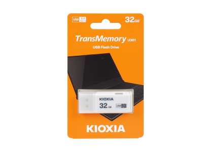 PS Pendrive 32 GB USB 3.0 Kioxia U301, biały.