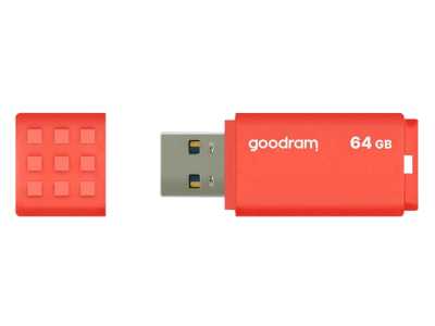 Pendrive GOODRAM 64GB USB 3.0, pomarańczowy.