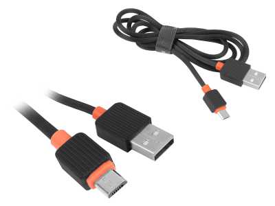 W Kabel Micro USB Somostel Powerline SMS-BP03, QuickCharger, 1 m, czarny.