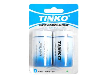 Bateria alkaliczna TINKO LR20 D 2szt/blister.
