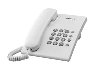 PS Panasonic telefon KXTS500, biały.
