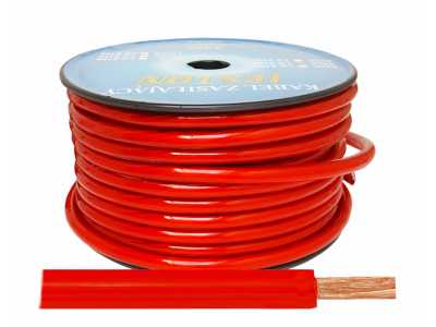 Kabel zasilający LEXTON 4GA/10mmCCA, czerwony.