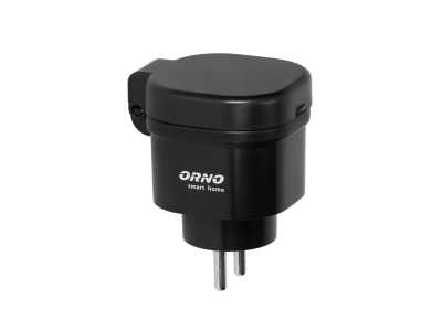 Gniazdo sieciowe zewnętrzne ORNO Smart Home sterowane bezprzewodowo, z odbiornikiem radiowym, IP44