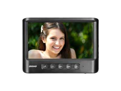 Wideo monitor bezsłuchawkowy, kolorowy, LCD 7", do zestawu z serii IMAGO, otwieranie bramy, czarny