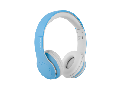 Bezprzewodowe słuchawki nauszne dla dzieci Kruger&amp;Matz model Street Kids , kolor niebieski