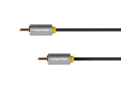 Kabel 1RCA-1RCA 0.5m  Kruger&amp;Matz Basic