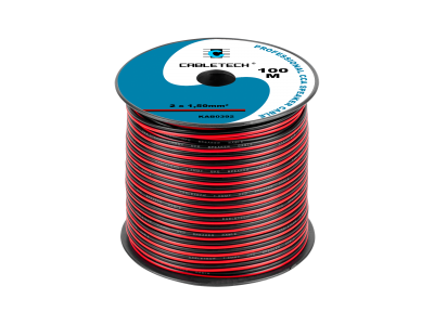 Kabel głośnikowy CCA 1.5mm czarno-czerwony