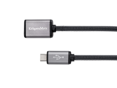 Kabel USB - micro USB gniazdo-wtyk 0,2 m Kruger&amp;Matz