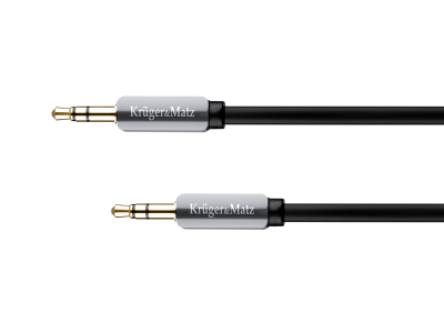 Kabel wtyk prosty - wtyk prosty  jack 3.5  stereo 1.0m Kruger&amp;Matz