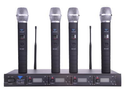 Mikrofon PLL-400 UHF 4 kanały (4 mikrofony do ręki)