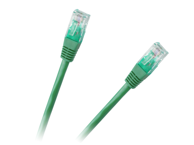 Patchcord kabel UTP 8c wtyk-wtyk 0,5m CCA zielony  cat.6e