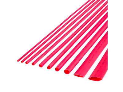 Rurki termokurczliwe 2,5mm-1m czerwone 10 szt